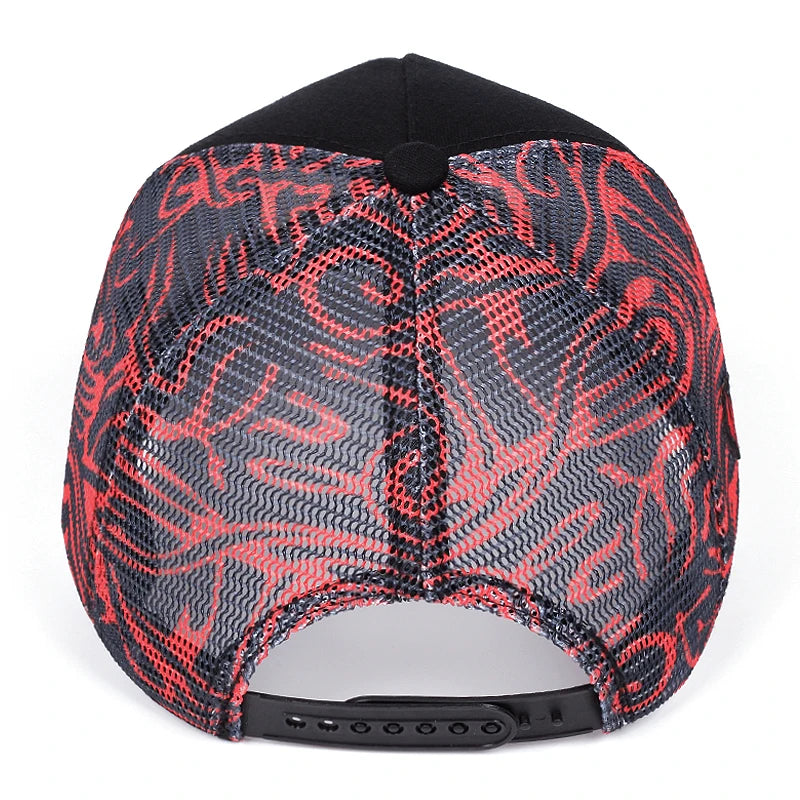 eye of sauron graffiti baseball cap, High quality Hip hop mesh cap, trucker hat