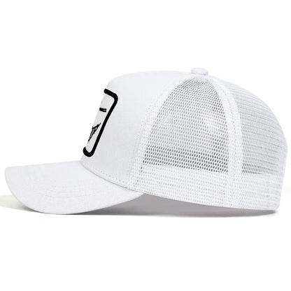 Unisex X Smiling Face Teeth Embroidery Baseball Net Caps Spring Summer Outdoor Sunscreen Hat Adjustable Casual Trucker Hats