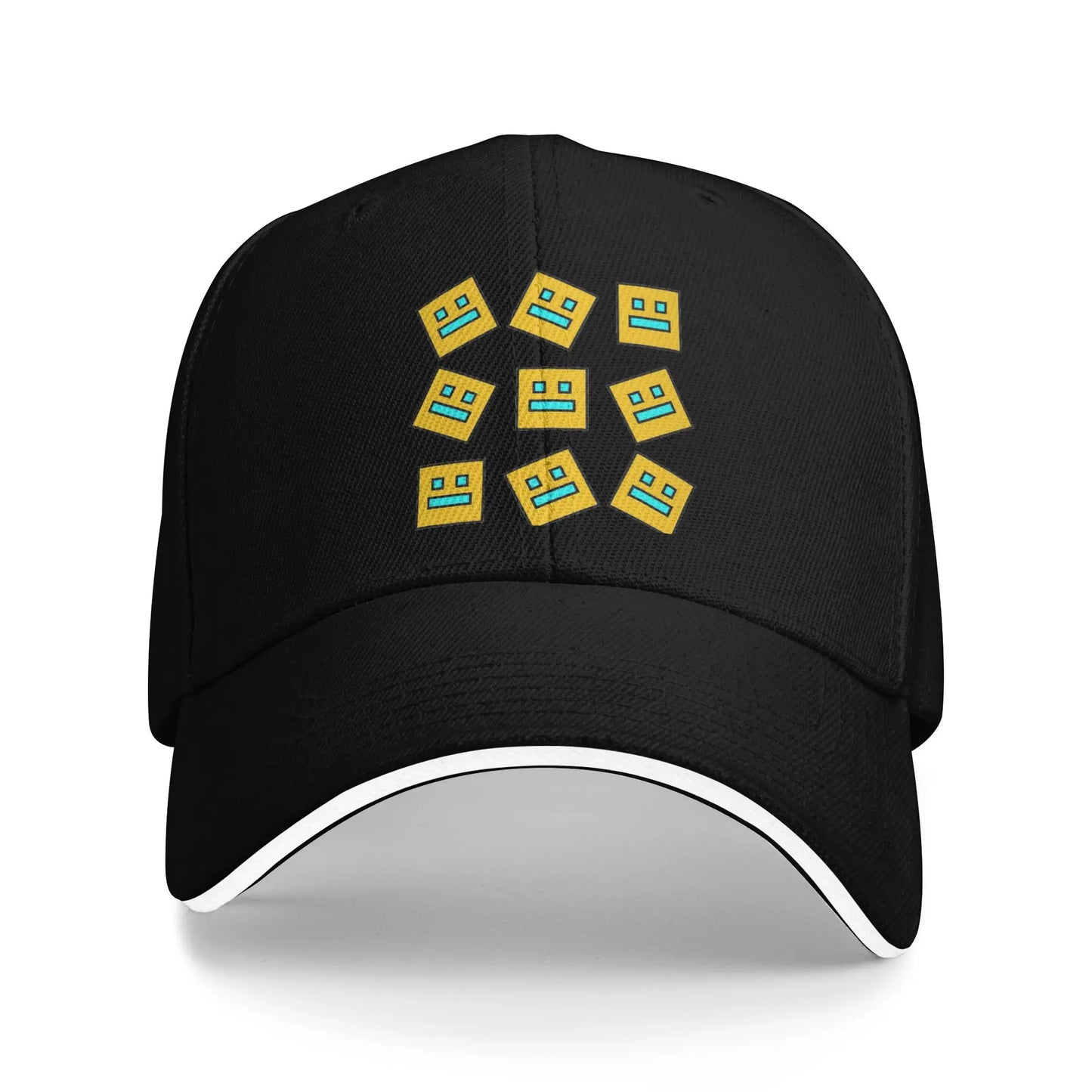 Geometry Gaming Cube Dash Baseball Caps Hip Hop Extreme Demon Sandwich Cap Unisex Style Adjustable Dad Hat Running Golf