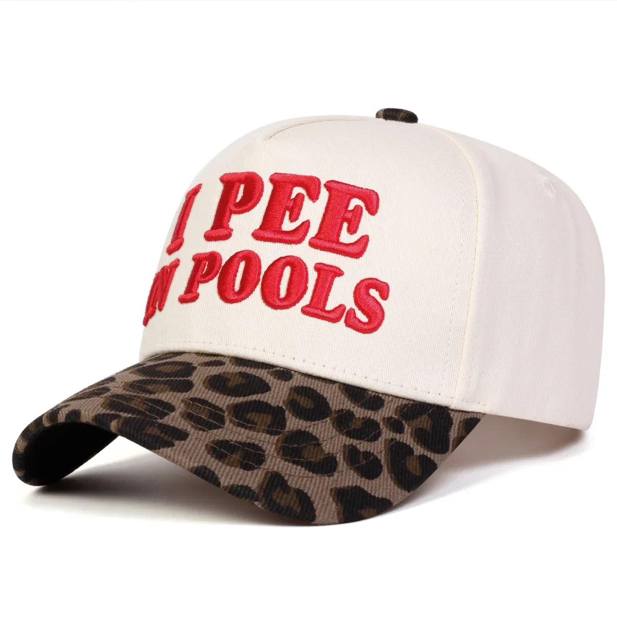 Unisex I PEE IN POOLS Letter Embroidery Baseball Caps Spring and Autumn Outdoor Adjustable Casual Hats Sunscreen Hat Sports Cap