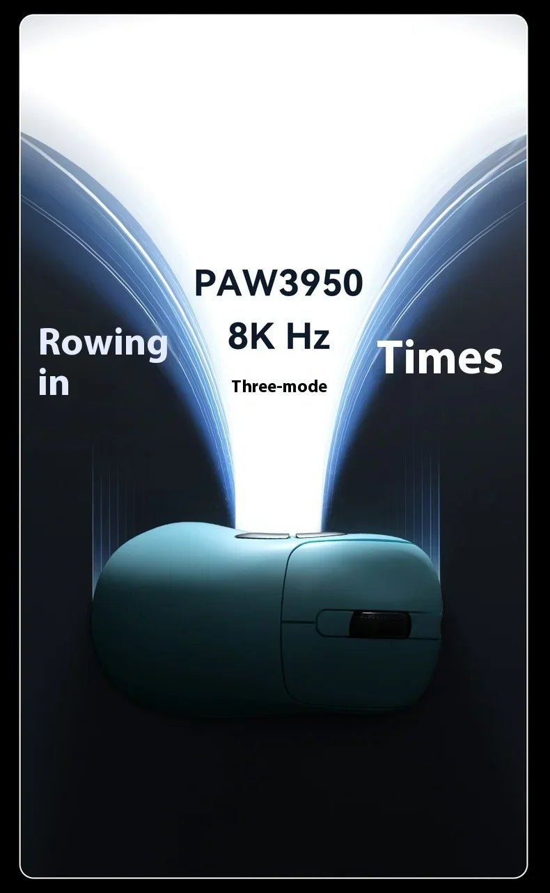 AJAZZ AJ179 APEX Gaming Mouse with Color Screen Dock, Magnetic Charging, 8000Hz High-Frequency, Tri-Mode (PAW3950) Right-Handed