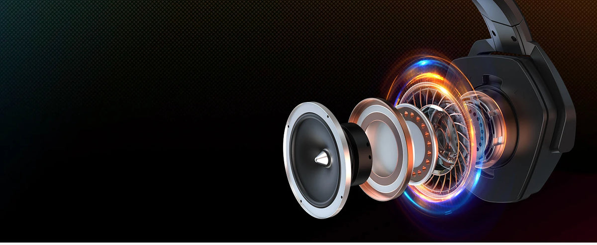 Casque de jeu sans fil NUBWO G06 avec microphone pour PS5, PS4, PC, mobile, commutateur, casque de jeu double Bluetooth 5.3 2,4 GHz