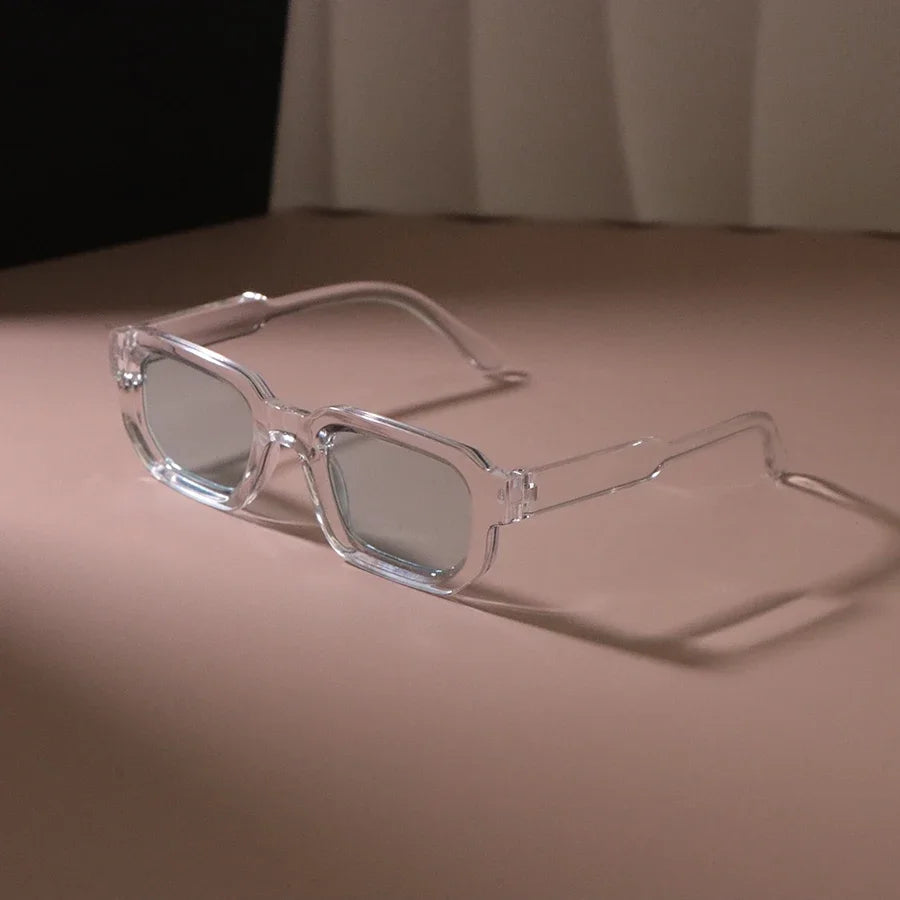 New Rectangle Sunglasses Women Men Luxurious Brand Designer Casual Sun Glasses Female Male Plastic Personality Outdoor Eyewear