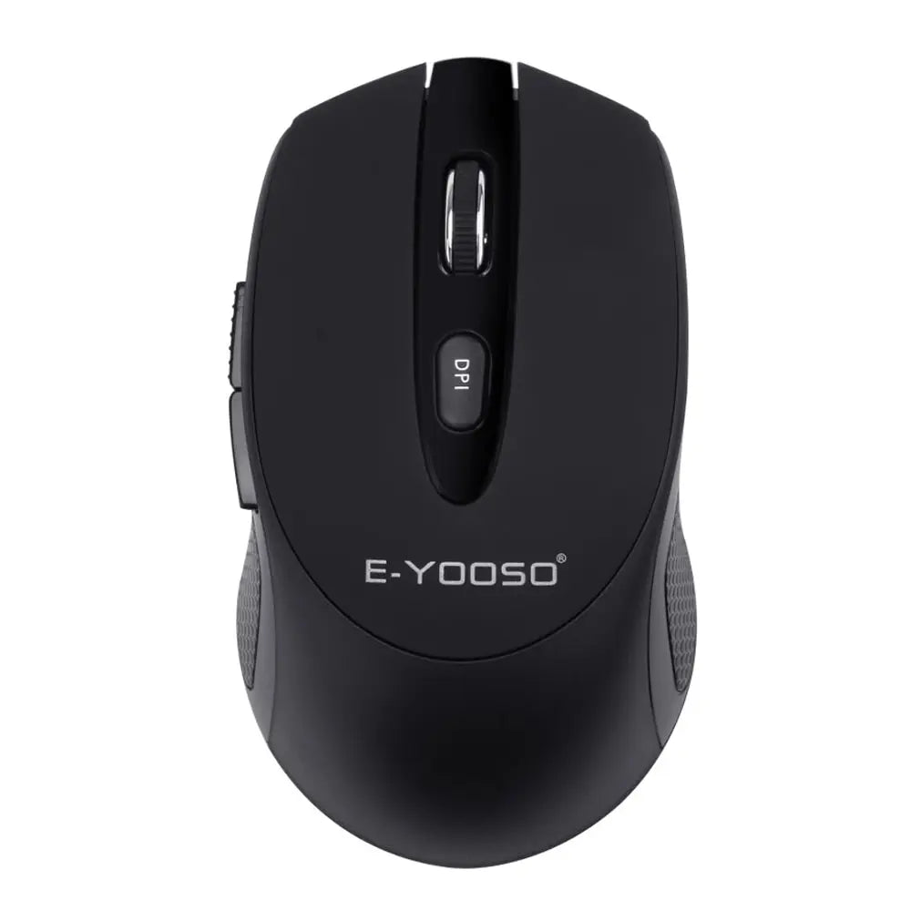 E-YOOSO E-1020 USB 2.4G trådlös gamingmus, tyst ljudlös kontorsmus, 2400 DPI optisk spelmus, ergonomisk för laptop, PC och dator