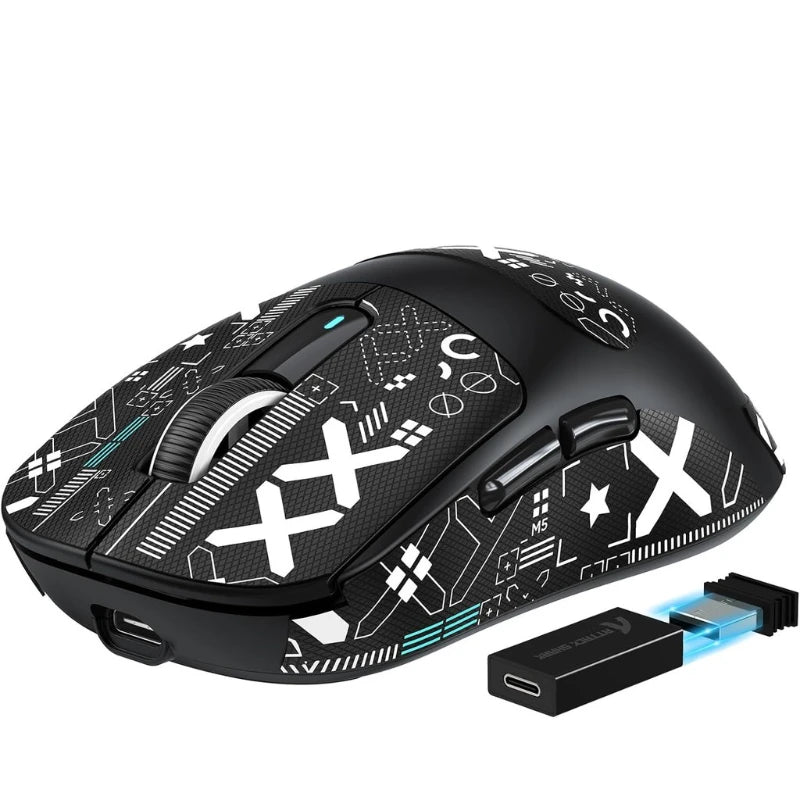 Mysz gamingowa Attack Shark X3Pro Wireless Bluetooth PixArt PAW3395 26000dpi, optyczna mysz z połączeniem Tri-Mode i makrami