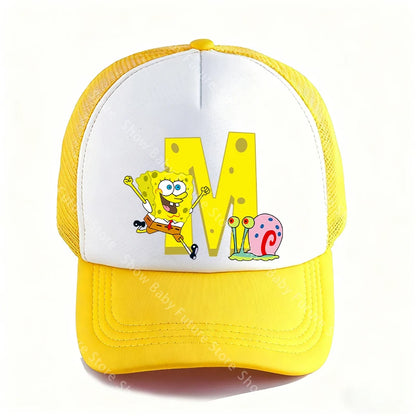 Spongebobs 4.72inch Baseball Caps for Adult Boys Kawaii Sports Breathable Mesh Hat Cute Cartoon Anime Sunbonnet Birthday Gifts