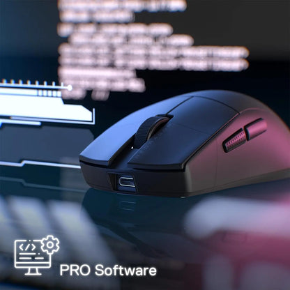 Redragon M916 PRO 3 módú vezeték nélküli gamer egér, Hype-Speed 4K lekérdezési frekvencia, 49 g ultrakönnyű, 26K DPI-s gamer egér