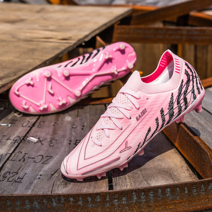 Nouvelles chaussures de football AG FG pour hommes, tige en PU flexible, crampons en caoutchouc résistant, pour adultes, pour les compétitions de football en extérieur.