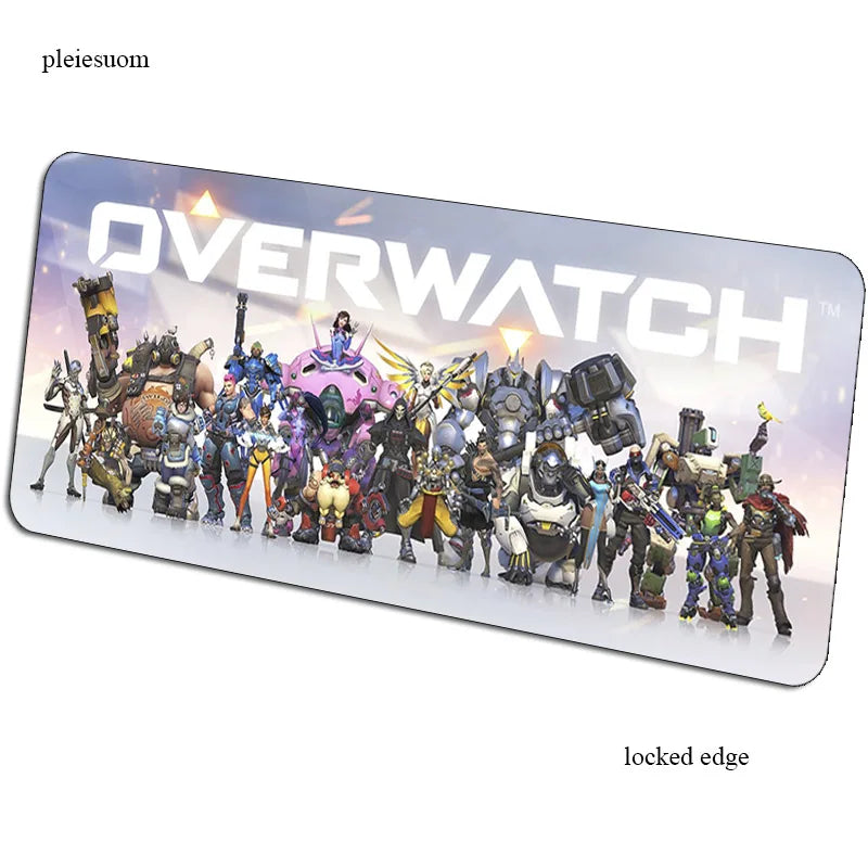 Mousepad gaming Overwatch με εκτύπωση HD 900x400x3mm, επιφάνεια για ποντίκι gamer για γραφείο υπολογιστή, οικονομικό mousemat για notebook και PC