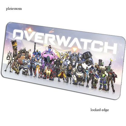 Mousepad gaming Overwatch με εκτύπωση HD 900x400x3mm, επιφάνεια για ποντίκι gamer για γραφείο υπολογιστή, οικονομικό mousemat για notebook και PC