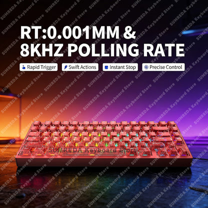 IROK MG75 PRO MG75 Max Magnetic Gaming Mechanical Keyboard RT0.001mm 8K 0.125ms Delay Aluminium RGB Hot Swap Wired Game Keyboard