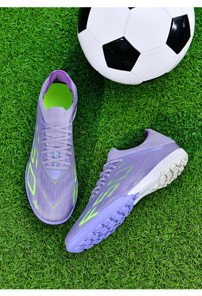 Sapatilhas de Homem Novas com Pitons para Relva, Ténis de Futebol de Alta Qualidade, Chuteiras de Futsal Antiderrapantes para Interior, Modelo Cano Alto para Exterior Mais Vendido
