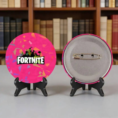 Game F-Fortnite Logo Printing For Laser Badges Pin On Backpack Clothes Hat Brooch Decoration Art Gifts