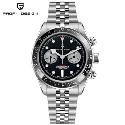 2026 New PAGANI DESIGN BB Flamingo Chronograph Luxury Sports Quartz Watch Men Sapphire mirror 100M Waterproof Fashion Wristwatch