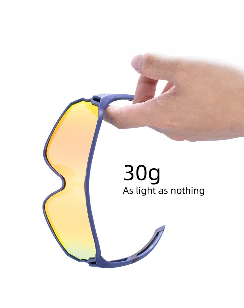 ROCKBROS Polarized Bike Glasses UV400 Sun Protection Cycling Sunglasses Ultralight Large Frame MTB Road Bicycle Eyewear Glasses