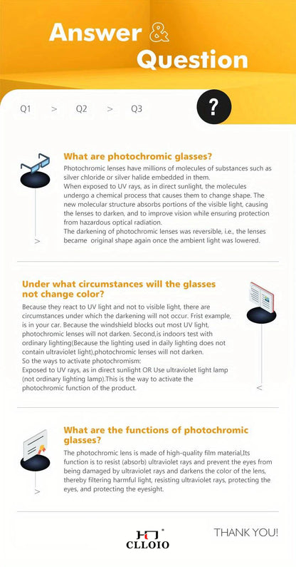 CLLOIO Aluminum Rimless Photochromic Sunglasses Men Polarized Driving Chameleon Anti-Glare Glasses Travel Fishing Goggle UV400