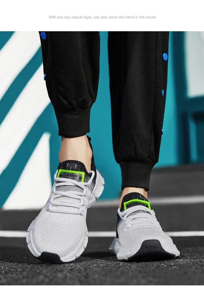 New Fashion Running Sport Shoes Men Sneakers Lightweight Breathable Mesh Comfortable Men's Casual Shoes Outdoor Jogging Zapatos