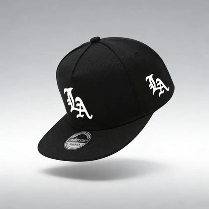 1pc "LA" Letters Print Snapback Cap-Adjustable,Funky Street Hip-Hop Style,Breathable Baseball Hat with Flat Brim for Men & Women