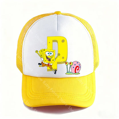 Spongebobs 4.72inch Baseball Caps for Adult Boys Kawaii Sports Breathable Mesh Hat Cute Cartoon Anime Sunbonnet Birthday Gifts