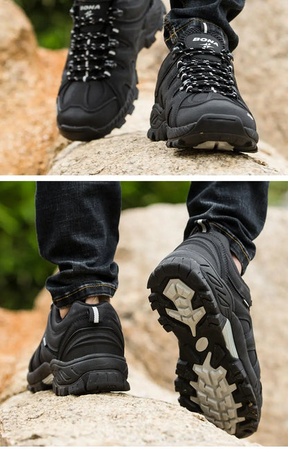 BONA New Arrival Classics Style Men Hiking Shoes Lace Up Men Sport Shoes Outdoor Jogging Trekking Sneakers