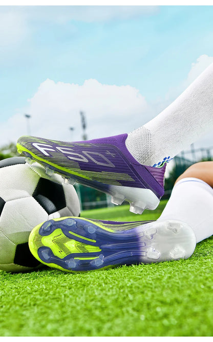 New Men's Football Boots Futsal Non-Slip Turf Comfortable Ultralight FG Grass Cleats Soccer Shoes Sport Indoor Adult Non-Slip