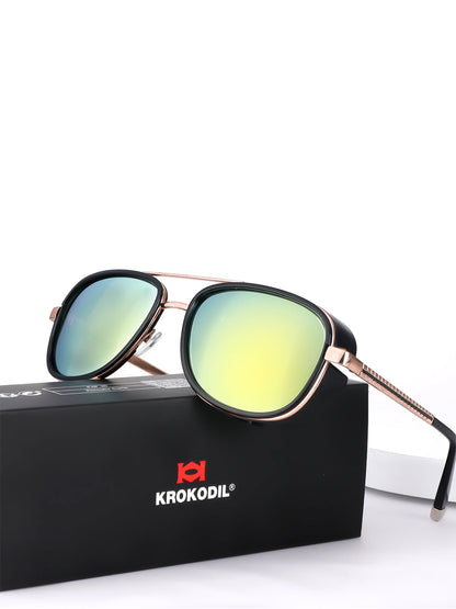 Tony Stark Sunglasses Man Woman Steampunk Sun Glasses Male Vintage Gradient Red Sunglass UV400