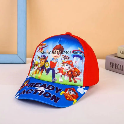 Cute Paw Patrol Sun Hat Cartoon Everest Skye Baseball Cap Pat Patrouille Puppy Dog Summer Sun Hat Adjustable Cotton Hats