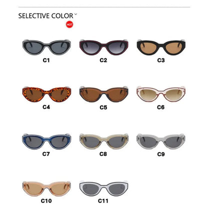 Fashion Unique Irregular Hip Hop Sunglasses Y2k Women Men Retro Glasses Ladies Beach Sunnies Outdoor Sport  with Metal Hinge