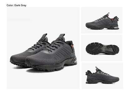 Baasploa professionele hardloopschoenen voor heren, lichtgewicht designer mesh sneakers voor heren, veterschoenen voor outdoor sport en tennis
