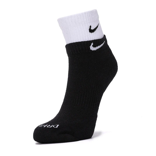 Nike-sokken voor heren en dames voor fitnesstraining, hardlopen en sporten; zachte, comfortabele, ademende vrijetijdssokken; halfhoge sokken