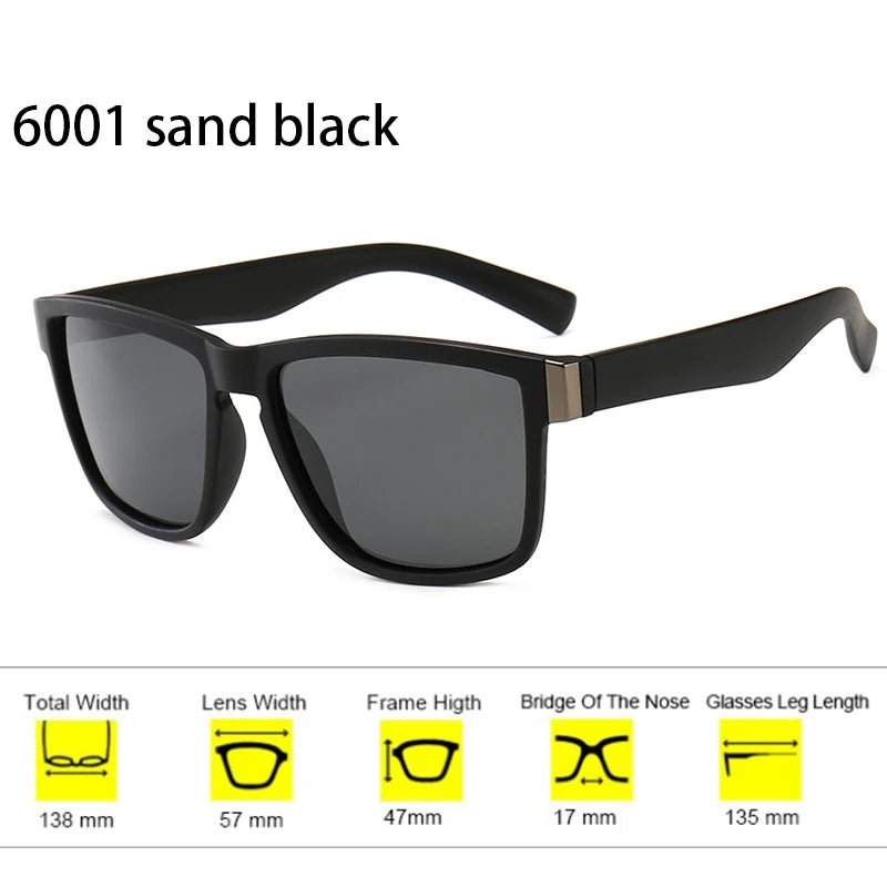 New Style Polarized Sunglasses Men Fashion Unisex Sports Business Black Sun Glasses Sun Protection UV400 Driving Sunshade Women
