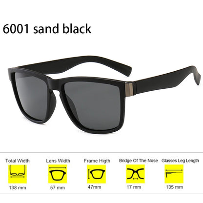 New Style Polarized Sunglasses Men Fashion Unisex Sports Business Black Sun Glasses Sun Protection UV400 Driving Sunshade Women
