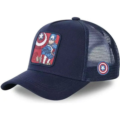 Popular Marvel Spider-Man, Iron Man, Hulk baseball cap, sports mesh cap, summer hip-hop casual hat