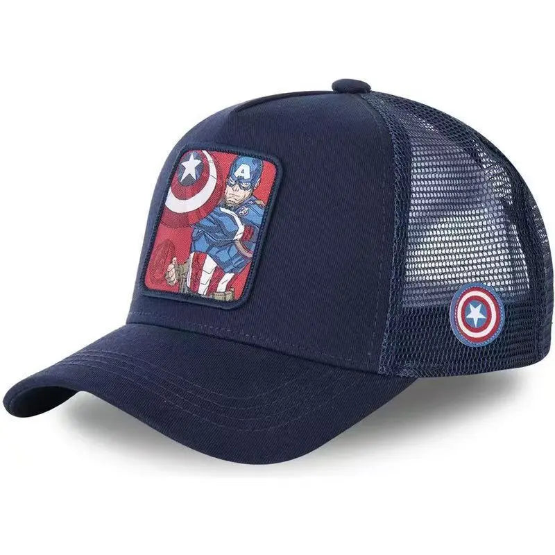 Popular Marvel Spider-Man, Iron Man, Hulk baseball cap, sports mesh cap, summer hip-hop casual hat