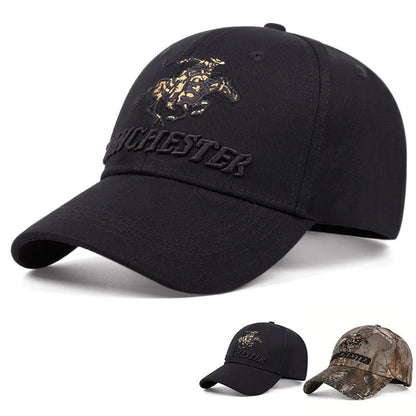 Unisex Winchester Letter Embroidery Baseball Caps Spring and Autumn Outdoor Adjustable Casual Hats Sunscreen Hat