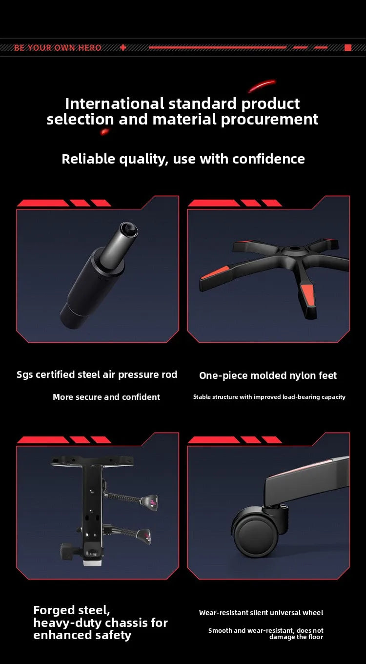 Ergonomikus gaming szék számítógépasztalhoz, dönthető otthoni irodai gaming szék háttámasszal hosszabb játékmenetekhez