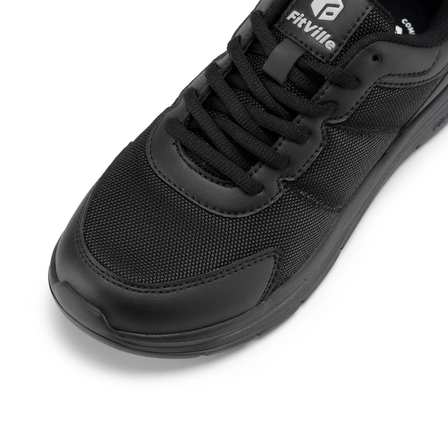 FitVille Men's Walking Shoes Wide Width Max Cushioning Lightweight Sneakers Sport Shoes for Plantar Fasciitis Pain Relief