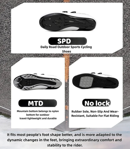 Ténis de ciclismo, sapatos de MTB respiráveis, sapatos de ciclismo de montanha para homem e mulher, sapatos para trilhos, sapatos desportivos para ciclismo de estrada, sapatos de ciclismo com pedais SPD