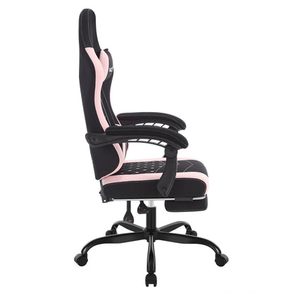 WOLTU sukamoji kompiuterio kėdė su masažo funkcija, ergonominė biuro kėdė su pagalvėle ir pakoju, reguliuojamo aukščio gaming kėdė