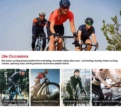 Professional Cycling Shoes Road Bike Men Racing Contest Self-Locking Speed Bicycle Sneakers Women Spd Cleats Cycling Footwear