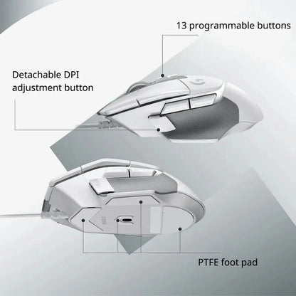 Logitech G502 X Lightspeed Ασύρματο Gaming Ποντίκι με υβριδικούς οπτικομηχανικούς διακόπτες LIGHTFORCE, αισθητήρα gaming HERO 25K, συμβατό, Νέο