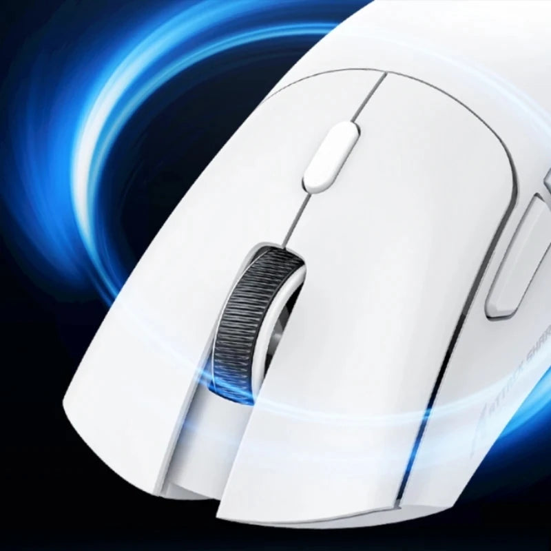 Mouse de gaming wireless Attack Shark R1 Lightweight Bluetooth 2.4G, PAW3311, 18000DPI, ergonomic, cu macrocomenzi