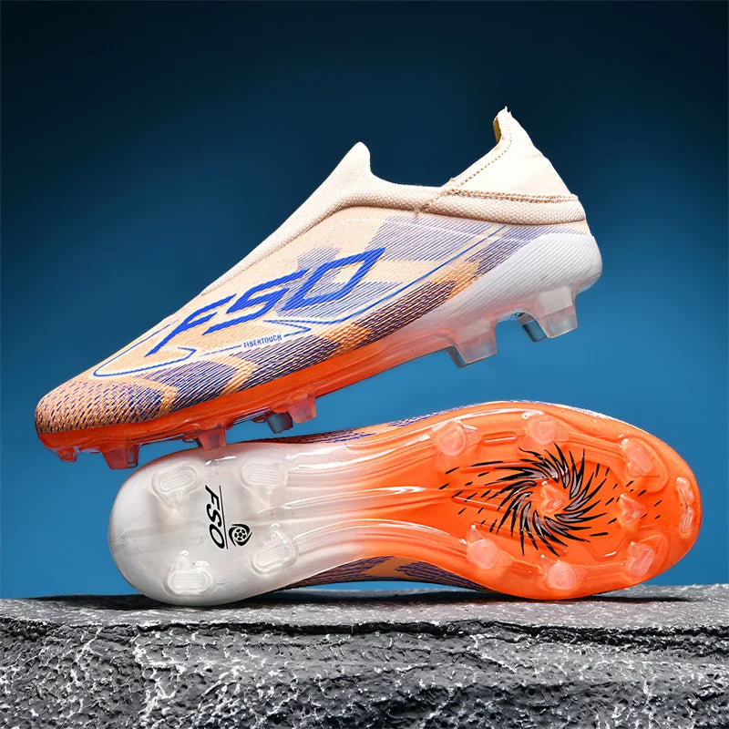 New Men's Soccer Shoes Grass Adult Non-Slip Football Boots Ultralight Sport Indoor Cleats FG Turf Futsal Comfortable
