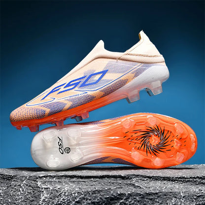 New Men's Soccer Shoes Grass Adult Non-Slip Football Boots Ultralight Sport Indoor Cleats FG Turf Futsal Comfortable