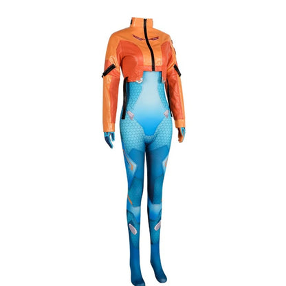Game Overwatch 2 Juno-cosplaykostuum met pruik, compleet setje, supportheldenkleding, Halloween- en carnavalsoutfit, Juno Teo Minh, dames en meisjes