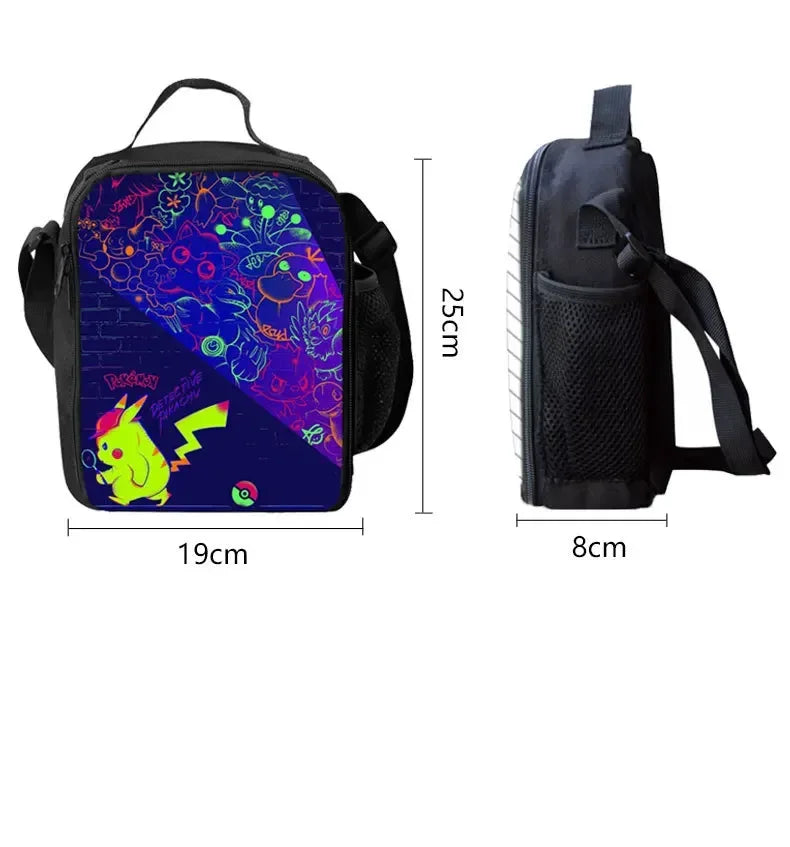Game God of War Schoolbag Backpack Lunch Bag Pencil Case Set Gift for Kids Students