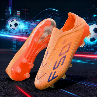 Sapatilhas de Homem Novas com Pitons para Relva, Ténis de Futebol de Alta Qualidade, Chuteiras de Futsal Antiderrapantes para Interior, Modelo Cano Alto para Exterior Mais Vendido