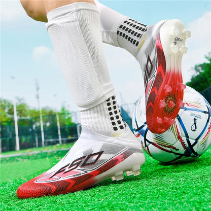 Chaussures de Football originales professionnelles pour hommes, confortables, de haute qualité, bottes de Football rapides pour entraînement, chaussures de Football ultralégères