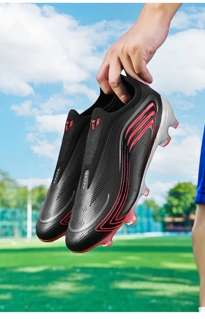 Nouvelles chaussures de football pour hommes, mi-hautes, de haute qualité, crampons pour terrain en gazon, baskets antidérapantes pour intérieur, très vendues, pour matchs en extérieur