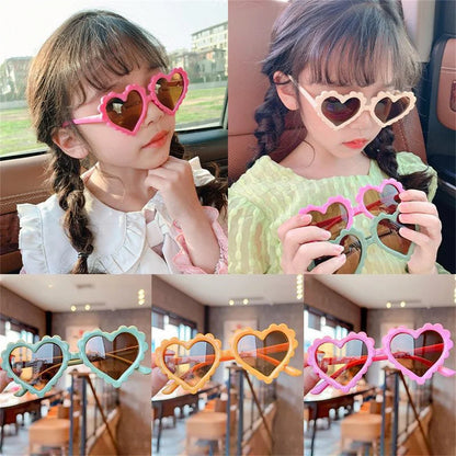 1Pc Cartoon Heart Sunglasses Children Baby Sunglasses Boys Girls UV400 Sun Glasses Shades Kids Gifts Fashion Party Eyeglasses